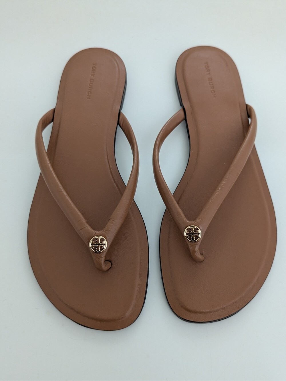 EUC! Tory Burch Chelsea Leather Flip Flop Sandal In Tan Size 8